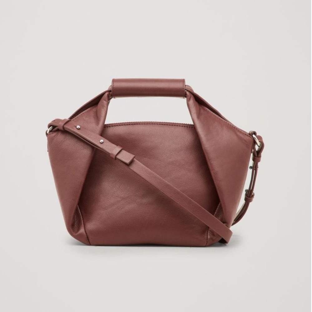 ISO COS origami leather shoulder bag